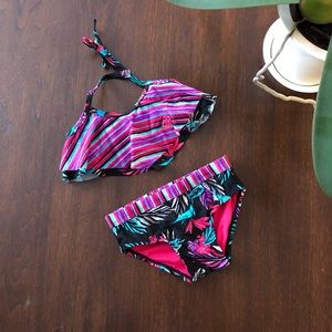 Roxy girl size 12-18 months, 2 piece swimsuit